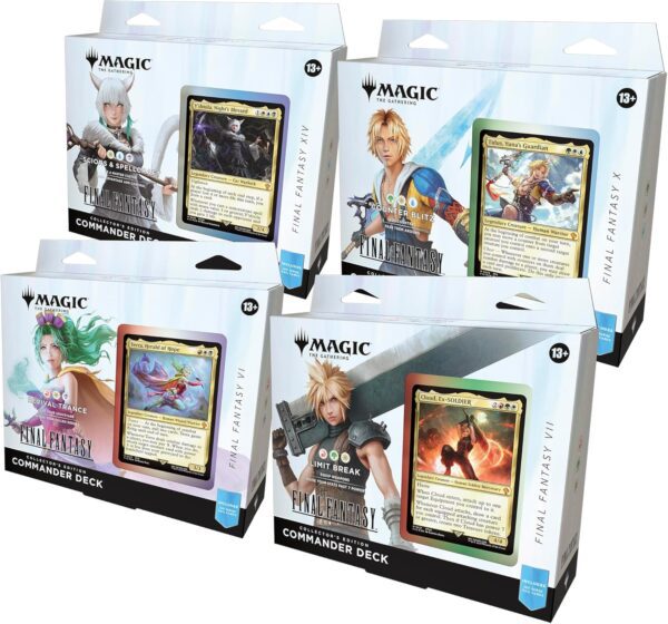 Collectable Commander Decks Set of Four (4) Includes All 4 Surge Foil Decks